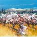 Gemälde Cerisiers du Mont Ventoux von Corbière Liisa | Gemälde Figurativ Landschaften Öl