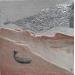 Gemälde HELSINKY von Roma Gaia | Gemälde Naive Kunst Minimalistisch Acryl Sand