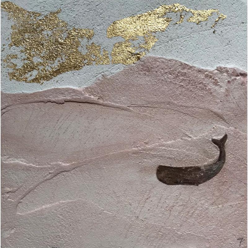 Gemälde SPRITZ von Roma Gaia | Gemälde Naive Kunst Acryl, Sand Minimalistisch, Pop-Ikonen