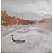 Gemälde ON MY MIND von Roma Gaia | Gemälde Naive Kunst Minimalistisch Acryl Sand