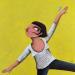 Peinture Rosa, la ballarina par Aguasca Sole Gemma | Tableau Art naïf Animaux Acrylique