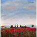 Peinture Poppy Fields par Pigni Diana | Tableau Impressionnisme Paysages Huile