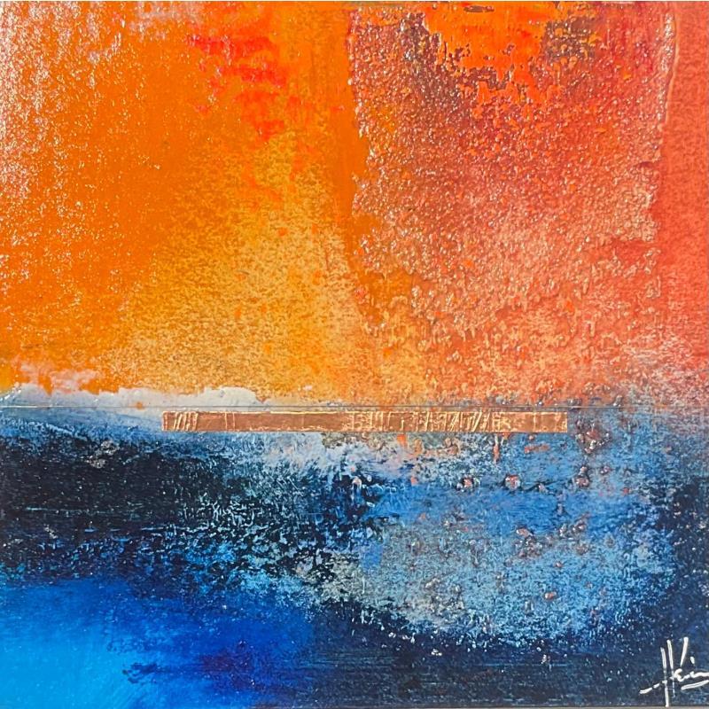 Painting Abstraction #1752 by Hévin Christian | Painting Abstract Minimalist Oil Acrylic Pastel