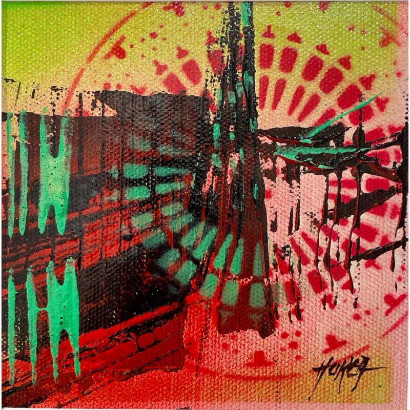 Painting Red Dingue - Cathédrale de Strasbourg by Horea | Painting Figurative Urban Oil