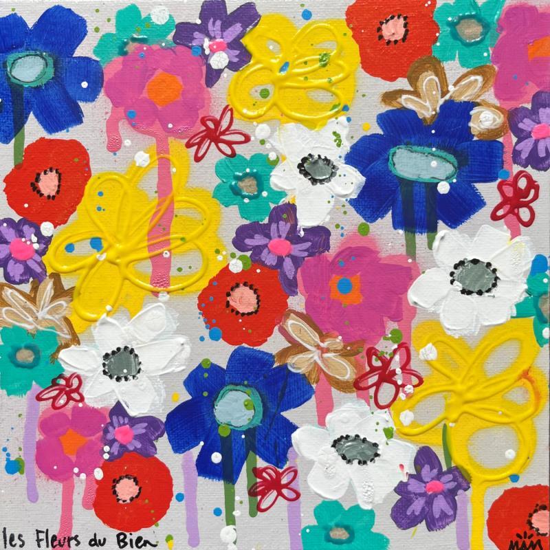Painting HAPPY FLOWERS by Mam | Painting Pop-art Acrylic Nature, Pop icons, Still-life