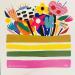 Painting HAPPY BOUQUET by Mam | Painting Pop-art Pop icons Nature Still-life Acrylic