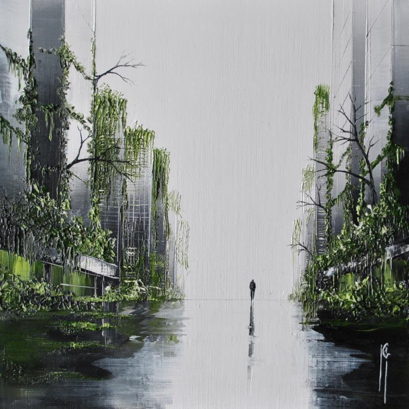 Painting Le vagabond de la lumière by Galloro Maurizio | Painting Figurative Urban Oil