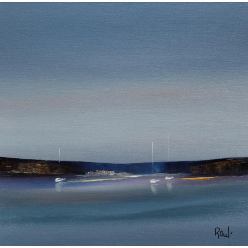 Painting Emotions marines 55 by Roussel Marie-Ange et Fanny | Painting Figurative Marine Minimalist Oil