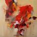 Painting 2 dancing shapes by Virgis | Painting Abstract Minimalist Oil