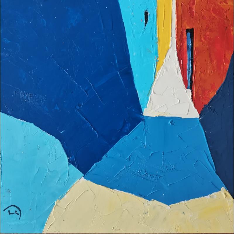 Gemälde Le bleue de la mer von Tomàs | Gemälde Abstrakt Urban Alltagsszenen Öl