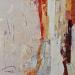 Painting La ville orange by Tomàs | Painting Abstract Urban Life style Oil