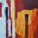 Painting Les amis by Tomàs | Painting Abstract Urban Life style Oil
