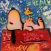 Gemälde Snoopy sleep von Kedarone | Gemälde Pop-Art Pop-Ikonen Graffiti Acryl