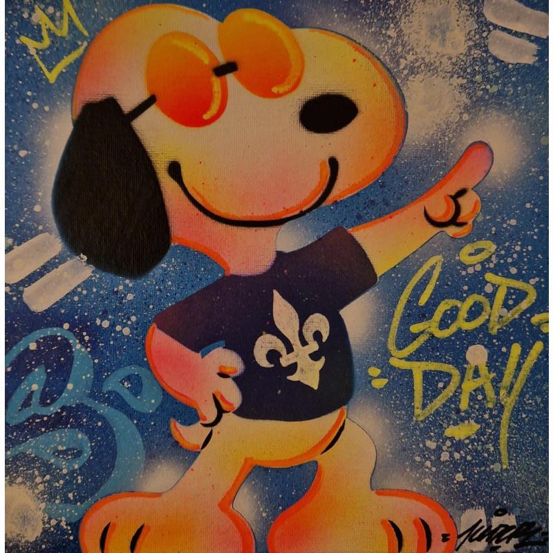 Peinture snoopy danse  par Kedarone | Tableau Pop-art Acrylique, Graffiti Icones Pop