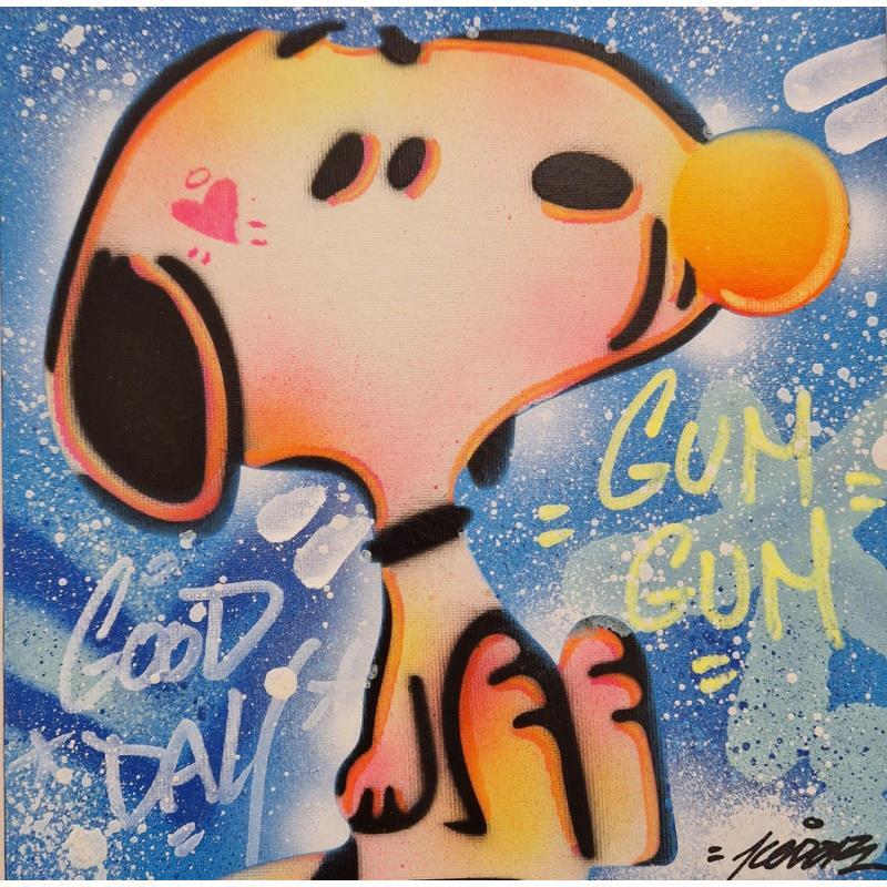 Painting Snoopy Gum Gum by Kedarone | Painting Pop-art Acrylic, Graffiti Pop icons