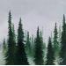 Gemälde Nuances de vert von Pressac Clémence | Gemälde Figurativ Landschaften Natur Öl