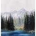 Peinture Montagne d'été  par Pressac Clémence | Tableau Figuratif Paysages Nature Huile