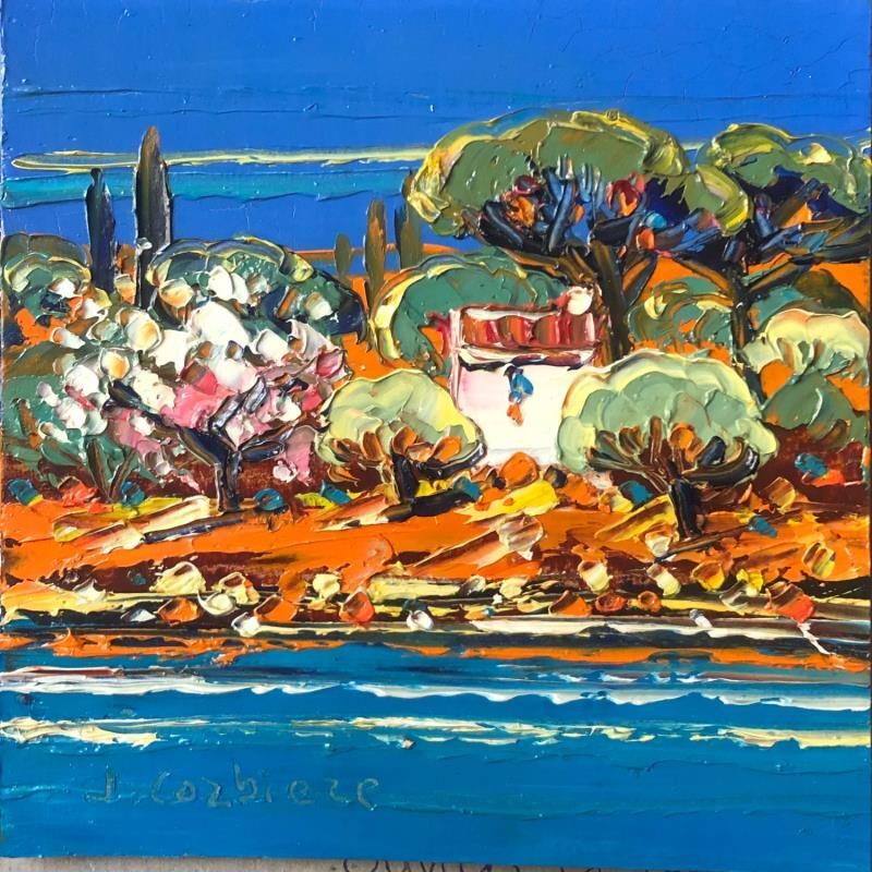 Painting C'est le printemps! by Corbière Liisa | Painting Figurative Oil Landscapes, Marine