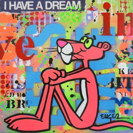 Peinture I HAVE A DREAM par Euger Philippe | Tableau Pop-art Acrylique, Collage Icones Pop