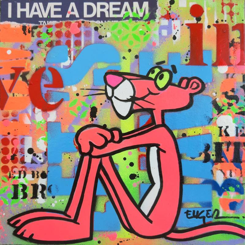 Painting I HAVE A DREAM by Euger Philippe | Painting Pop-art Acrylic, Gluing Pop icons