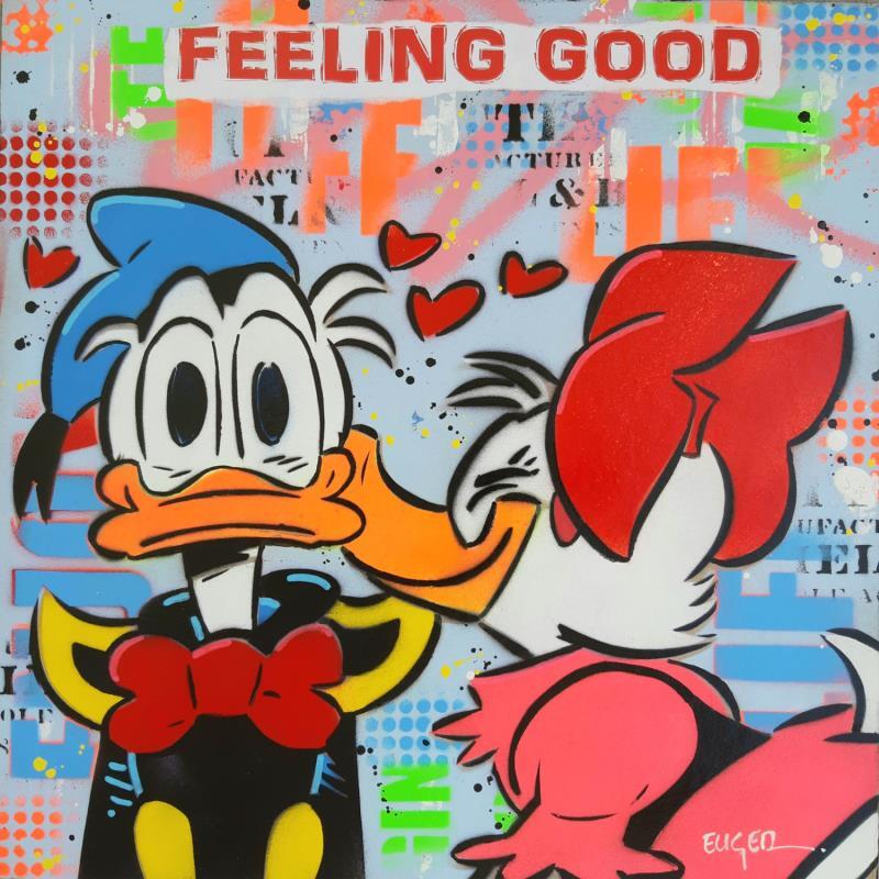 Painting FEELING GOOD by Euger Philippe | Painting Pop-art Acrylic, Gluing Pop icons