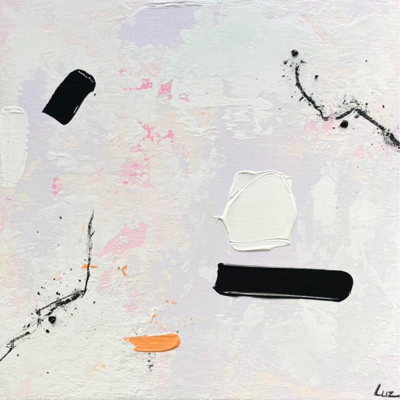 Painting Rencontre hasardeuse by Luz Alexandra | Painting Abstract Minimalist Acrylic Charcoal