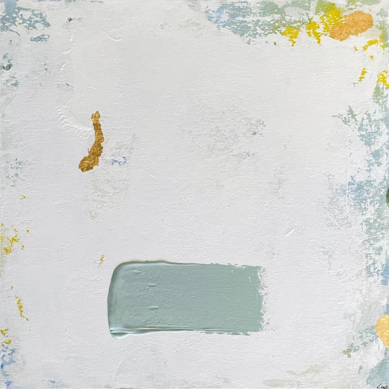 Painting Jour de marché by Luz Alexandra | Painting Abstract Minimalist Acrylic Gold leaf