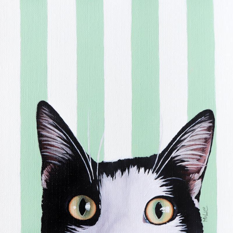 Peinture HAPPY par Milie Lairie | Tableau Réalisme Huile animaux