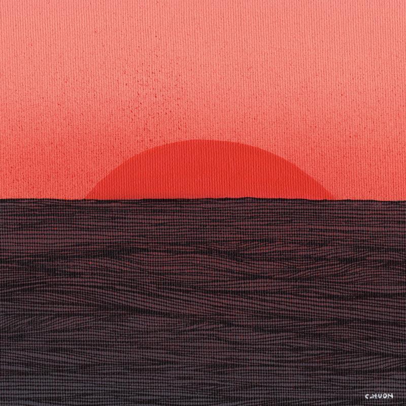 Gemälde Mouvement Subtile  von Huon Coralie | Gemälde Figurativ Landschaften Marine Natur Acryl