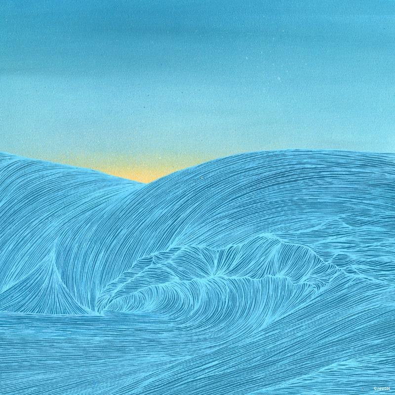 Painting Moment suspendu by Huon Coralie | Painting Figurative Landscapes Marine Nature Acrylic