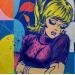 Gemälde Combustible von Revel | Gemälde Pop-Art Pop-Ikonen Acryl Posca