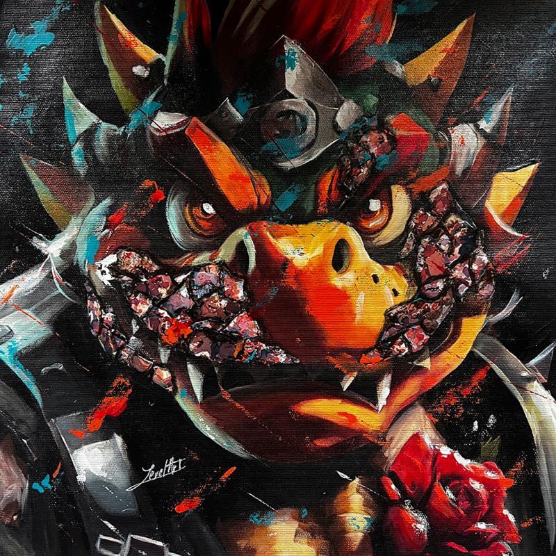 Painting Baby Bowser by Caizergues Noël  | Painting Figurative Acrylic, Gluing Cinema, Pop icons, Portrait