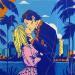Gemälde Cruch a Miami von Revel | Gemälde Pop-Art Alltagsszenen Acryl Posca