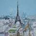 Painting Paris by Poumelin Richard | Painting Figurative Mixed Urban