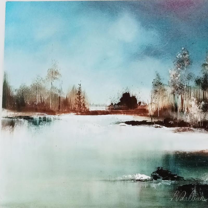 Gemälde Lac gelé von Dalban Rose | Gemälde Figurativ Landschaften Öl