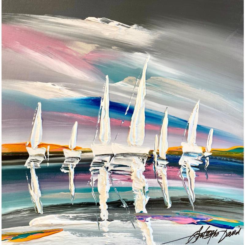 Painting Tendres Voiles by Fonteyne David | Painting Figurative Acrylic