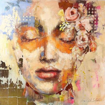 Painting today by Pivot-Iafrate Anne | Painting Figurative Acrylic, Gold leaf, Graffiti, Ink Portrait