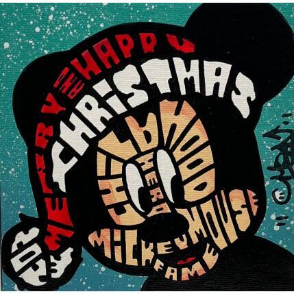Painting X-MAS HAT MICKEY by Cmon | Painting Pop-art Pop icons