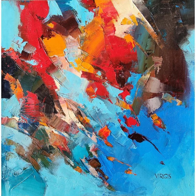Peinture Active par Virgis | Tableau Abstrait Huile Minimaliste