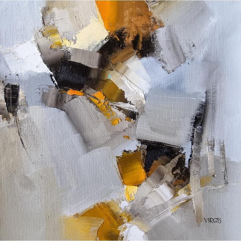 Painting Glimpse to tomorrow by Virgis | Painting Abstract Minimalist Oil