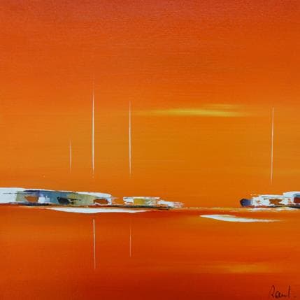 Painting Reflets d'émotions by Roussel Marie-Ange et Fanny | Painting Abstract Oil Marine