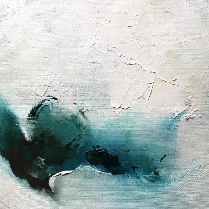 Painting le silence emplit mon âme by Dumontier Nathalie | Painting Abstract Minimalist Oil