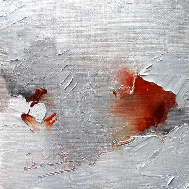 Peinture au détour d'un chemin  par Dumontier Nathalie | Tableau Abstrait Huile minimaliste