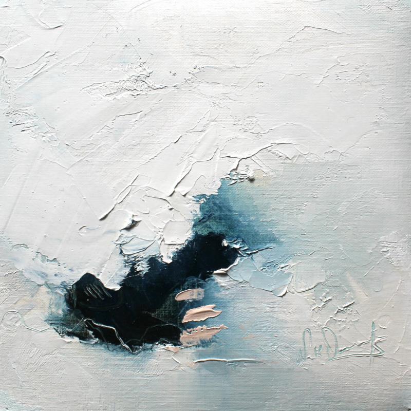 Gemälde le vent emporte mes rêves von Dumontier Nathalie | Gemälde Abstrakt Minimalistisch Öl