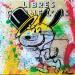 Painting Snoopy dancer by Kikayou | Painting Pop-art Pop icons Graffiti Acrylic Gluing