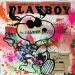 Gemälde Snoopy rocker von Kikayou | Gemälde Pop-Art Pop-Ikonen Graffiti Acryl Collage