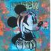 Painting Mickey by Kikayou | Painting Pop-art Pop icons Graffiti Acrylic Gluing