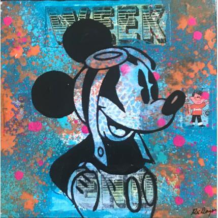 Painting Mickey by Kikayou | Painting Pop-art Acrylic, Gluing, Graffiti Pop icons