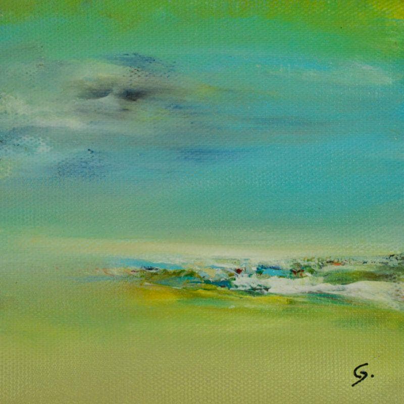 Painting The happiest days by Garella | Painting Abstract Acrylic Landscapes