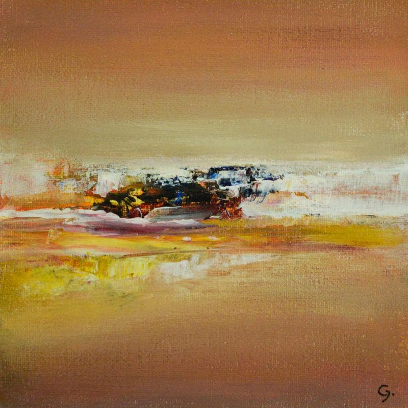 Painting Shine by Garella | Painting Abstract Acrylic Landscapes